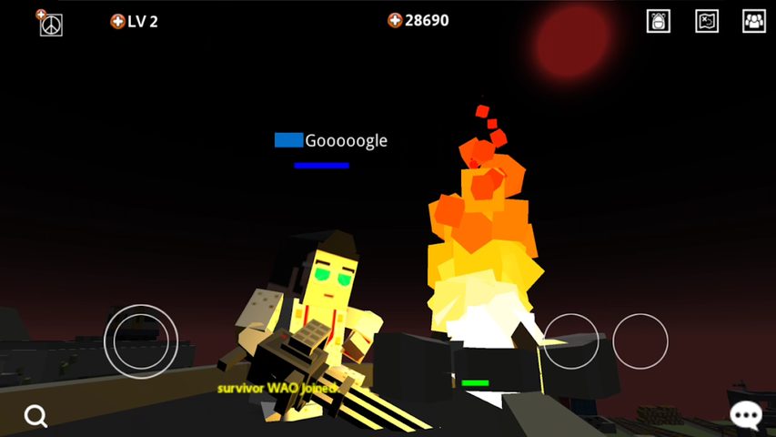 Captura 9: El juego de bloques pixelados de supervivencia