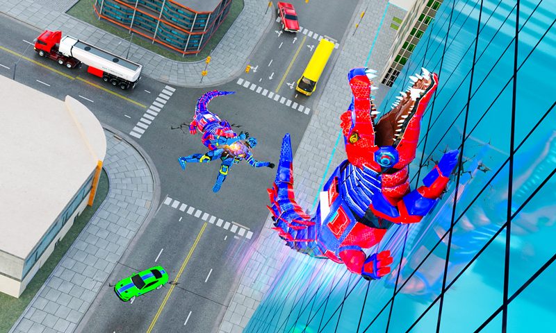 Screenshot 1: Crocodile Robot Car Transforming Mega Robot Games