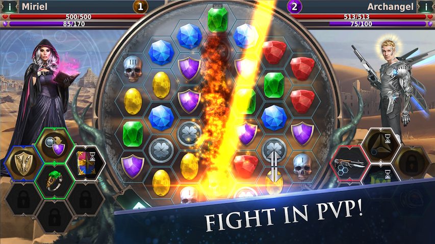 Screenshot 2: Gunspell 2 - Puzzle RPG