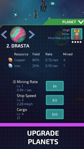 Screenshot 2: Idle Planet Miner