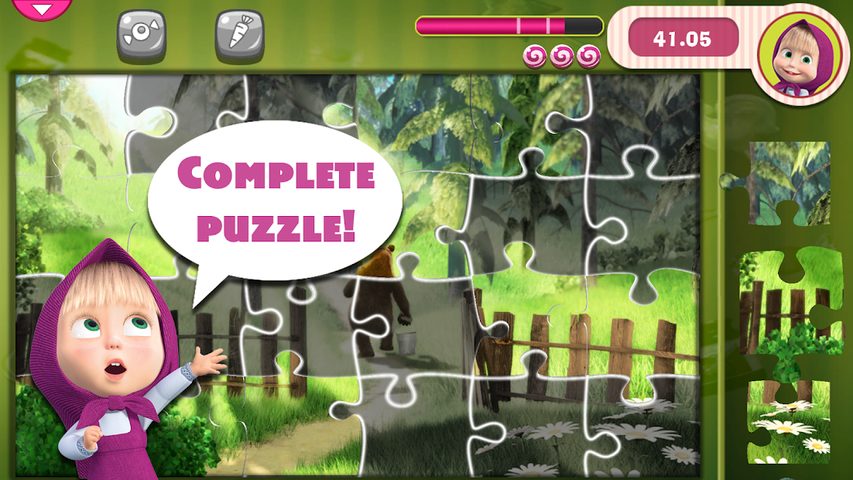 Screenshot 2: Masha and the Bear: Puzzles for Kids