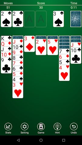 Captura 1: Classic Solitaire Free
