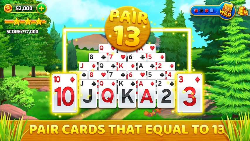 Screenshot 1: Pyramid Solitaire - Farm Trip