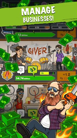 Screenshot 1: Fubar Idle Party Tycoon Game