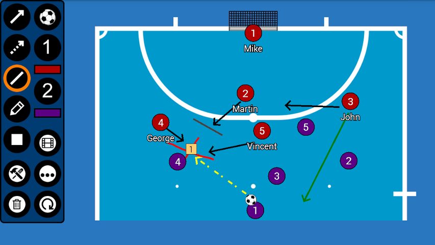 Captura 5: Tablero Táctico de Futsal