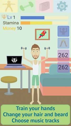 Screenshot 1: Muscle Clicker 2: RPG Gym Game