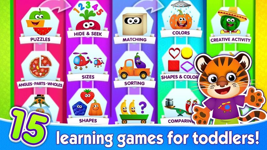 Screenshot 1: Funny Food! Educational games for kids 3 years old