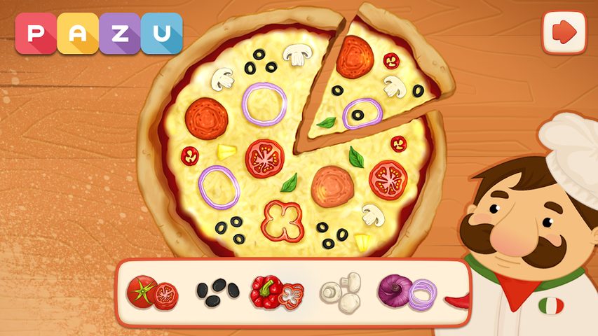Captura 4: Diversión creando pizzas