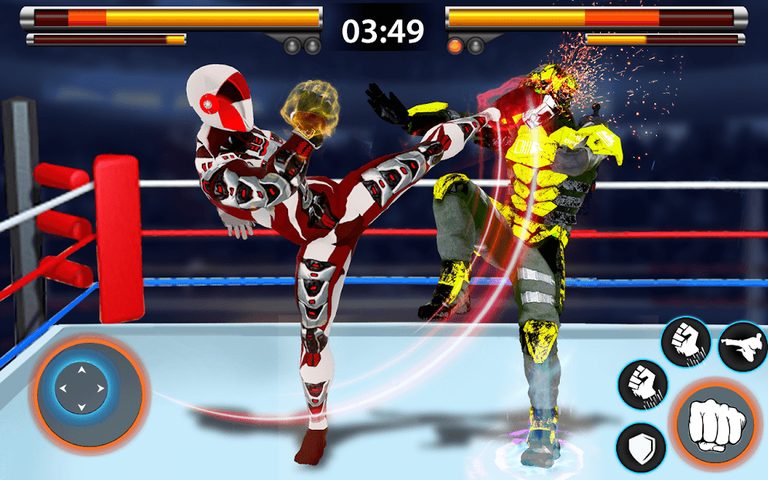 Screenshot 4: Real Ring Robot Fighting Games