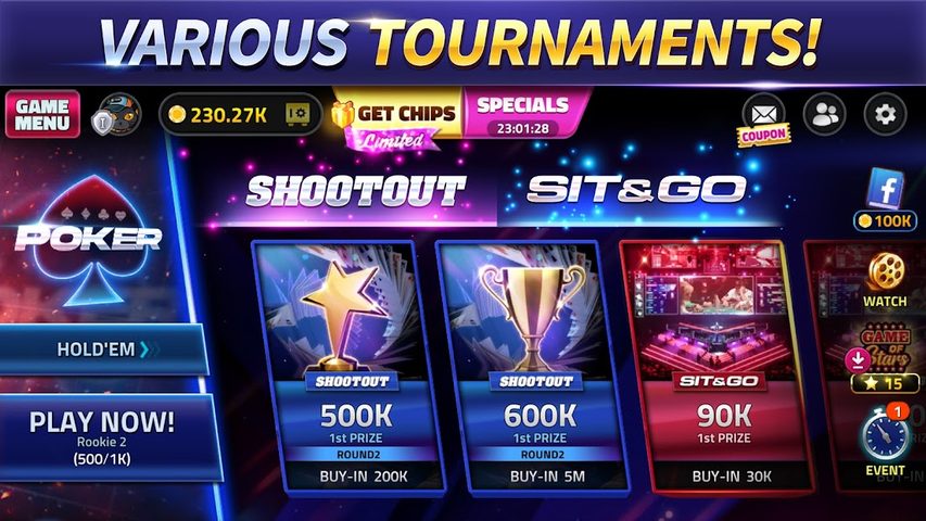 Screenshot 2: Poker Texas Holdem Face Online