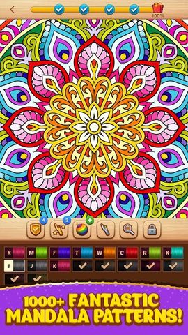 Screenshot 6: Cross Stitch Coloring Mandala