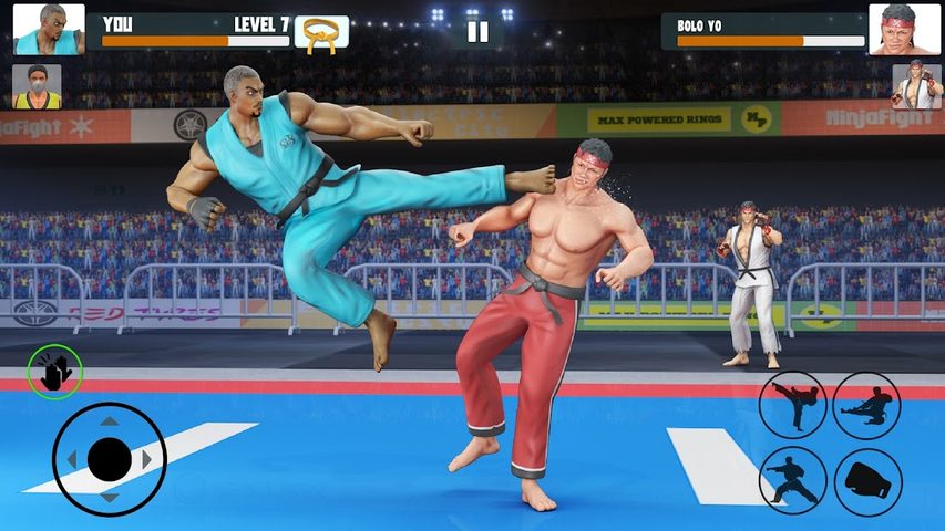 Captura 2: Combate de karate por equipos