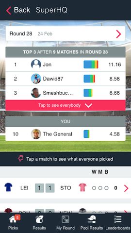 Captura 16: Predictor Deportivo y Juegos de Fantasía