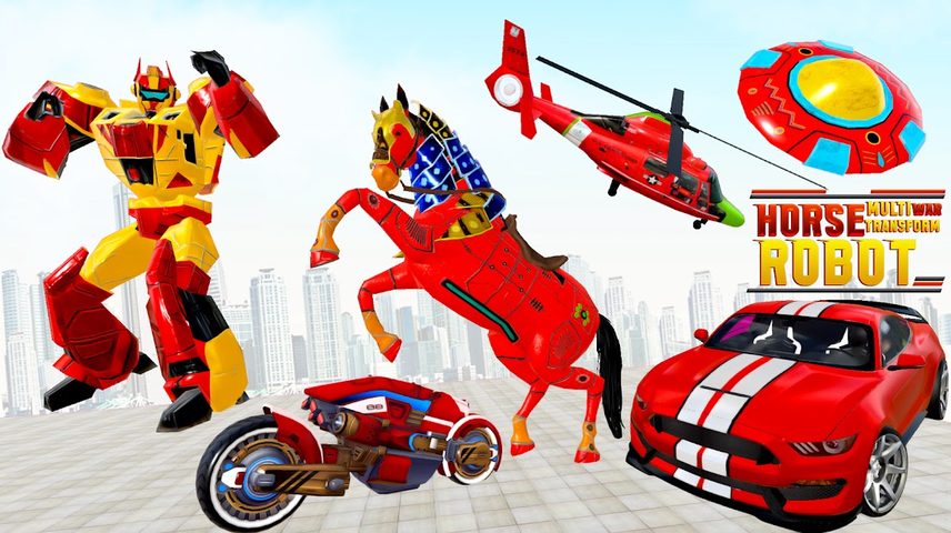 Screenshot 10: Flying Horse Robot Car Game