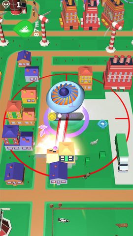 Screenshot 1: Crazy Spaceship.io: Alien Wars