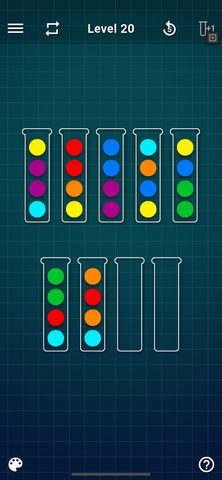 Скриншот 3: Игра-головоломка с сортировкой по цветам