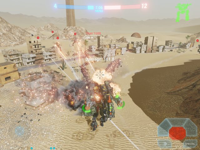 Captura 13: Batalla de titanes mecánicos