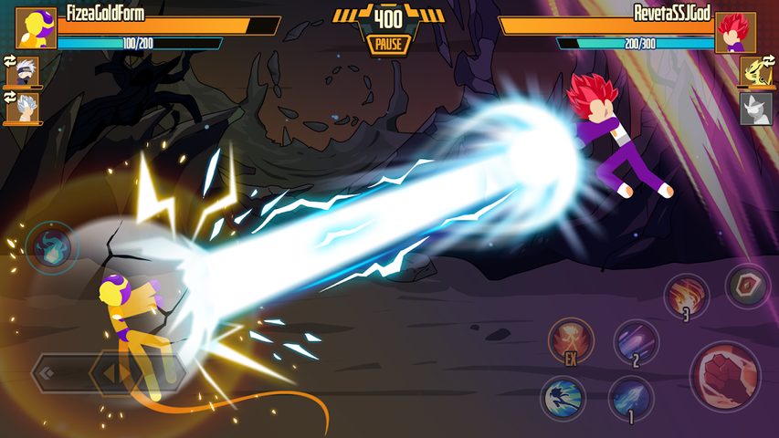 Screenshot 2: Stickman Dragon Fight - Super