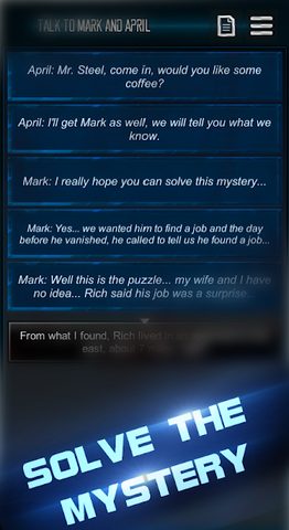 Captura 3: Juego de Investigación Criminal