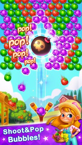 Screenshot 3: Bubble Farm - Fruit Garden Pop