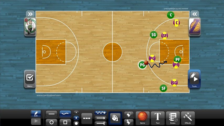 Screenshot 1: TacticalPad Basketball