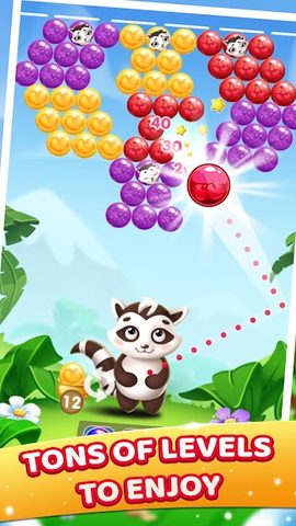 Screenshot 3: Raccoon Bubbles