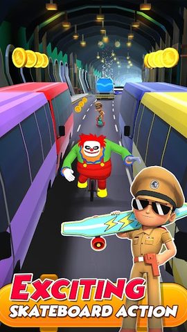 Captura 1: La Aventura de Skate de Little Singham