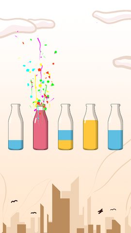 Скриншот 2: Головоломка «Сортировка по цветам»