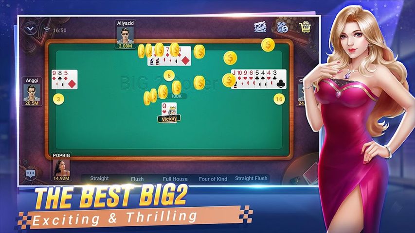 Screenshot 2: POP Big2 — Capsa Banting poker