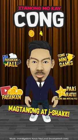 Screenshot 1: Itanong Mo Kay Cong