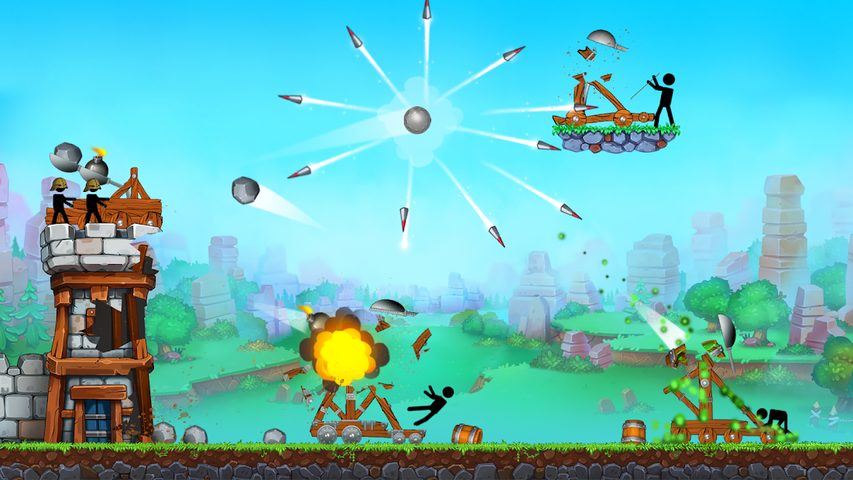 Screenshot 2: The Catapult - Stick man Throw