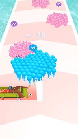 Screenshot 1: Crowd Run - Cells Battle