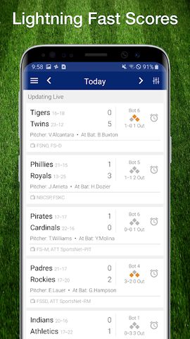 Screenshot 1: Baseball MLB Live Scores, Stats & Schedules 2021