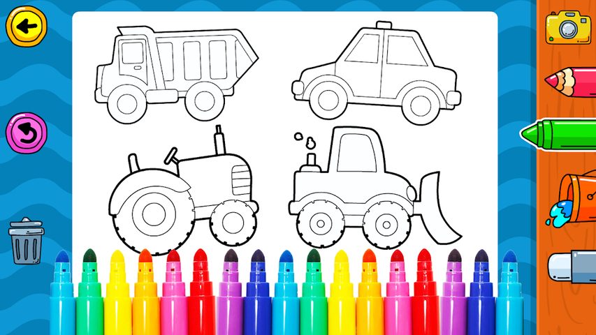 Screenshot 21: Vehicles Coloring for Kids: Trucks & Cars Game