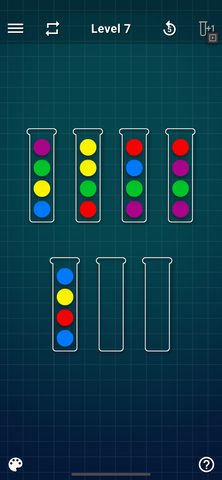 Скриншот 2: Игра-головоломка с сортировкой по цветам