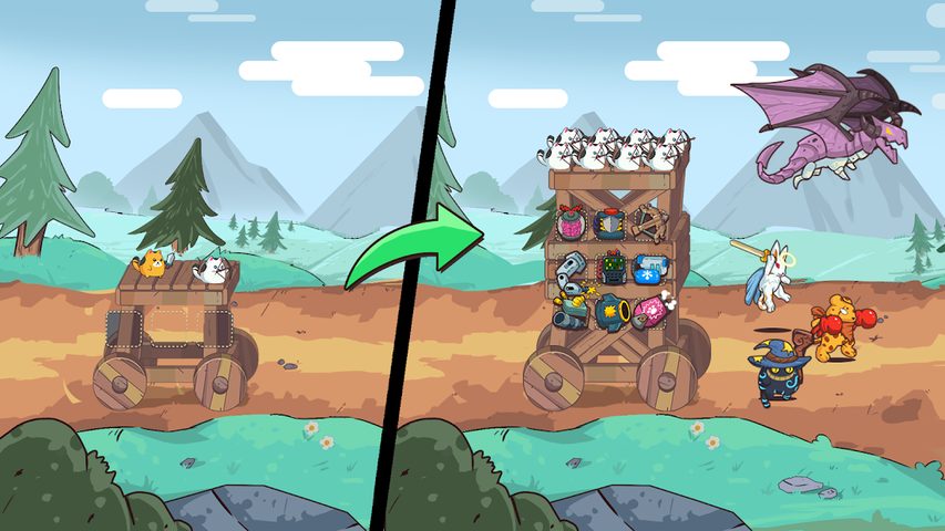 Screenshot 6: CatnRobot Idle TD: Battle Cat