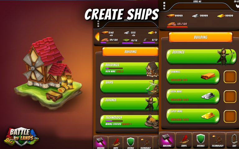 Screenshot 1: Battle of Lands -Pirate Empire