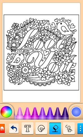 Screenshot 9: Valentines love coloring book