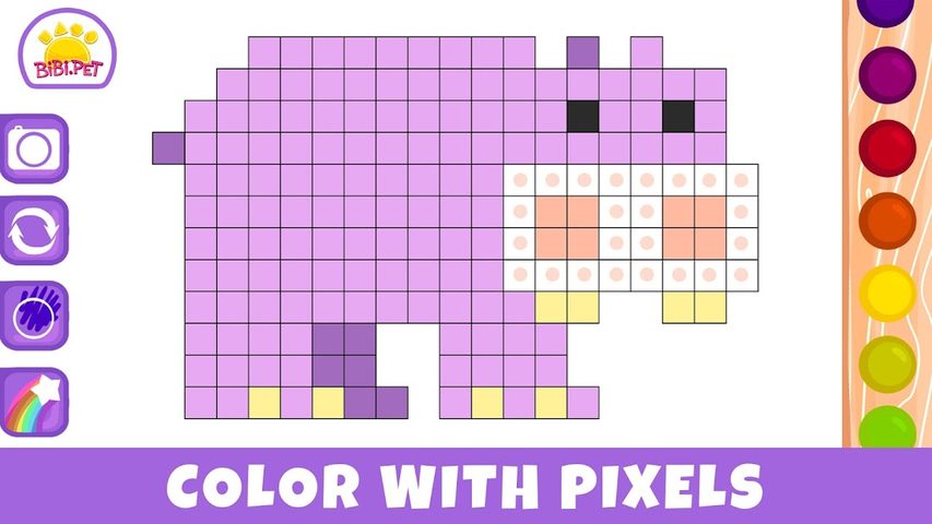 Screenshot 1: Bibi.Pet Pixel and Tangram Gam