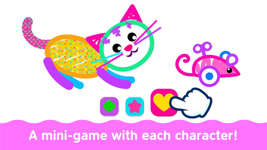 Screenshot 6: Bini Toddler Drawing Apps! Coloring Games for Kids
