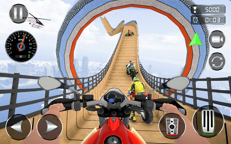 Screenshot 3: Mega Ramp Bike Stunt Games 3D