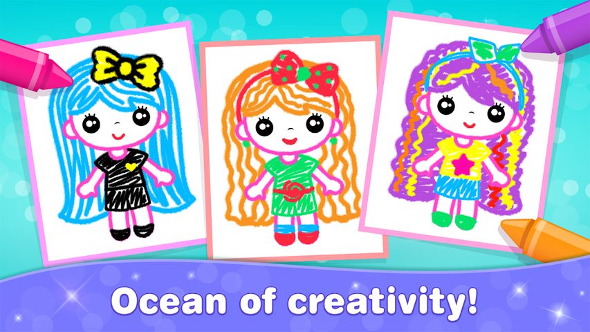 Screenshot 13: Bini Kids Drawing Games for Girls! Toddlers Apps!