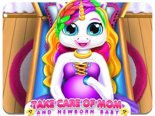 Screenshot 9: Pregnant Mom Baby Unicorn Game