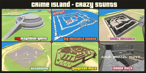 Screenshot 1: Crime Island - Crazy Stunts