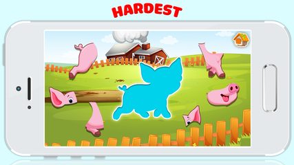 Screenshot 4: Animals jigsaw puzzle games for baby toddler kids