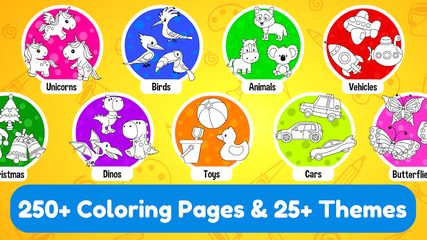 Screenshot 3: Learning & Coloring Game for Kids & Preschoolers
