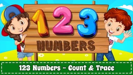 Captura 1: Aprende los Números 123 Kids - Contar y Trazar