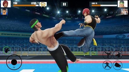 Captura 1: Combate de karate por equipos