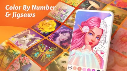 Скриншот 8: Раскраски по номерам и головоломки