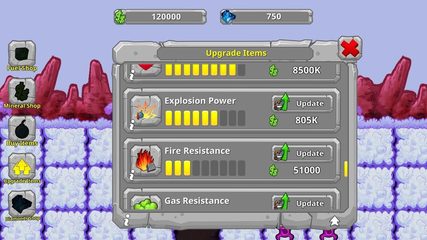 Captura 6: Máquina excavadora: excave y encuentre minerales